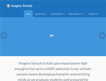 Tablet Screenshot of imagineschools.org